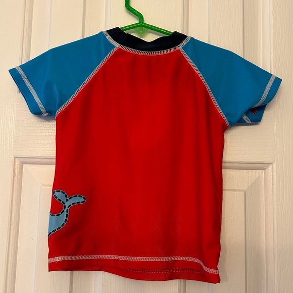 Target Red and Blue Rashguard Whale Design - Picture 2 of 2